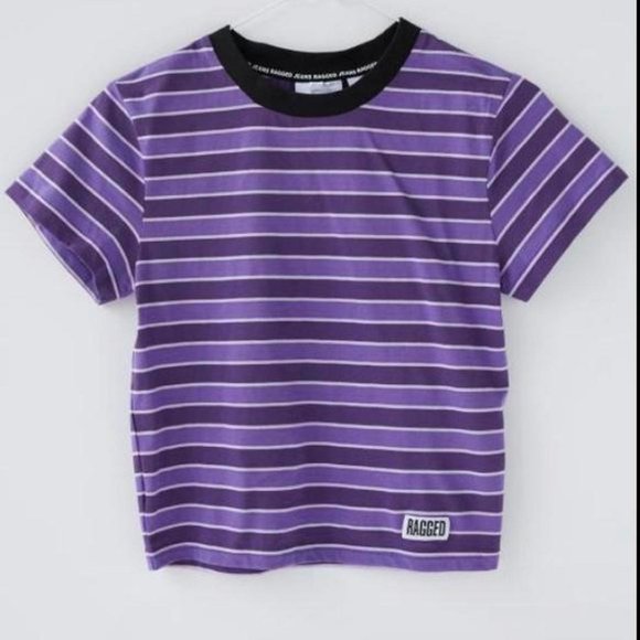 Purple Ragged Priest Ringer Tee - Picture 3 of 4